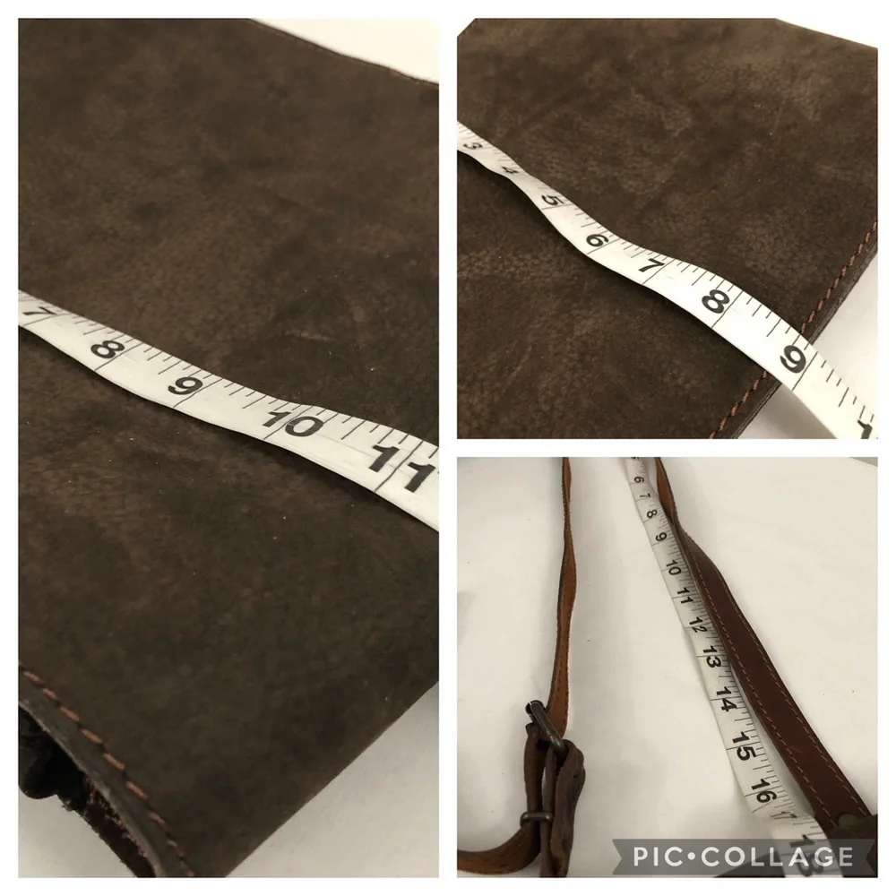 Vintage Slim Genuine Leather Messenger Crossbody Work Bag